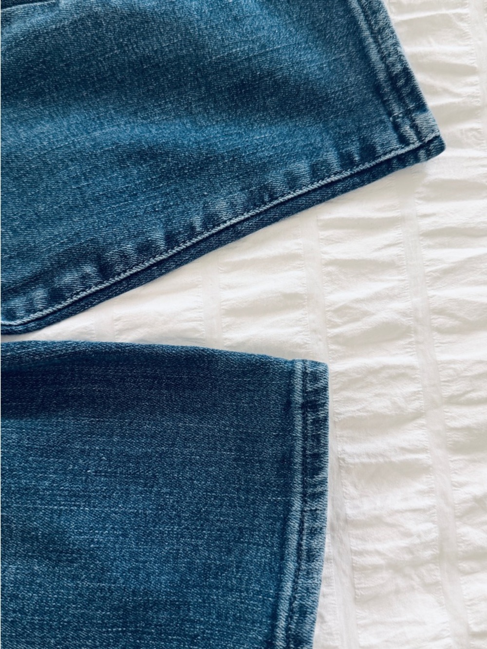 Good American Good Legs Crop Jeans Size 6/28 Blue Denim Mid Rise Skinny - Picture 6 of 12